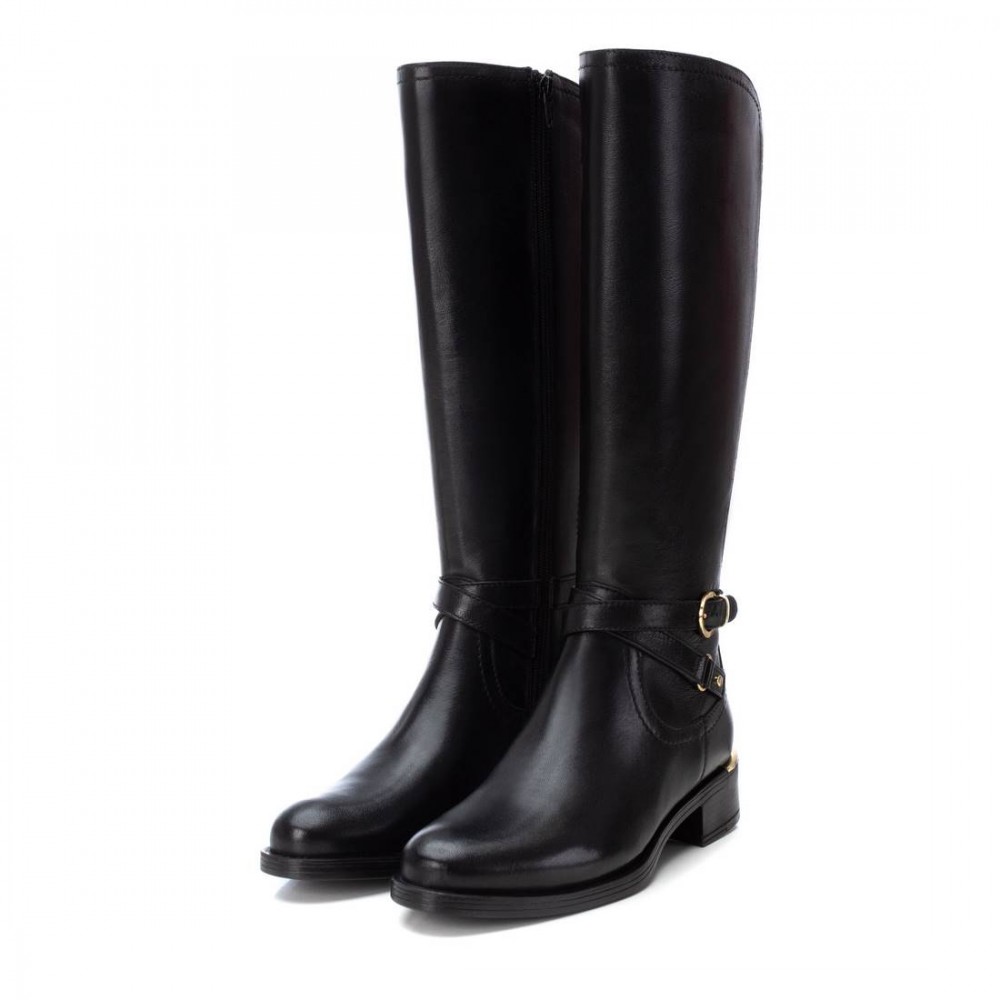 BOTA HEBILLA TOBILLO NEGRO