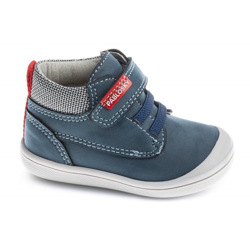 BOTITA ELASTICO Y VELCRO NOBUCK JEANS