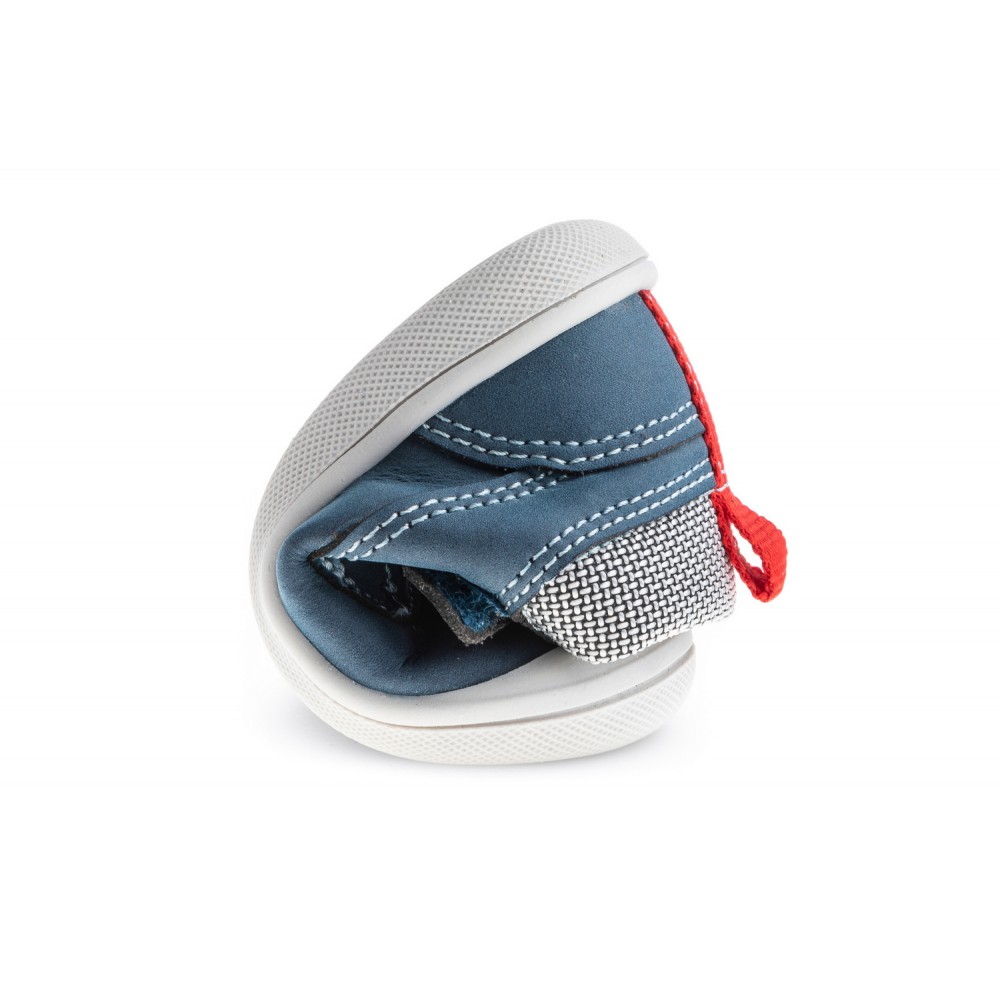 BOTITA ELASTICO Y VELCRO NOBUCK JEANS