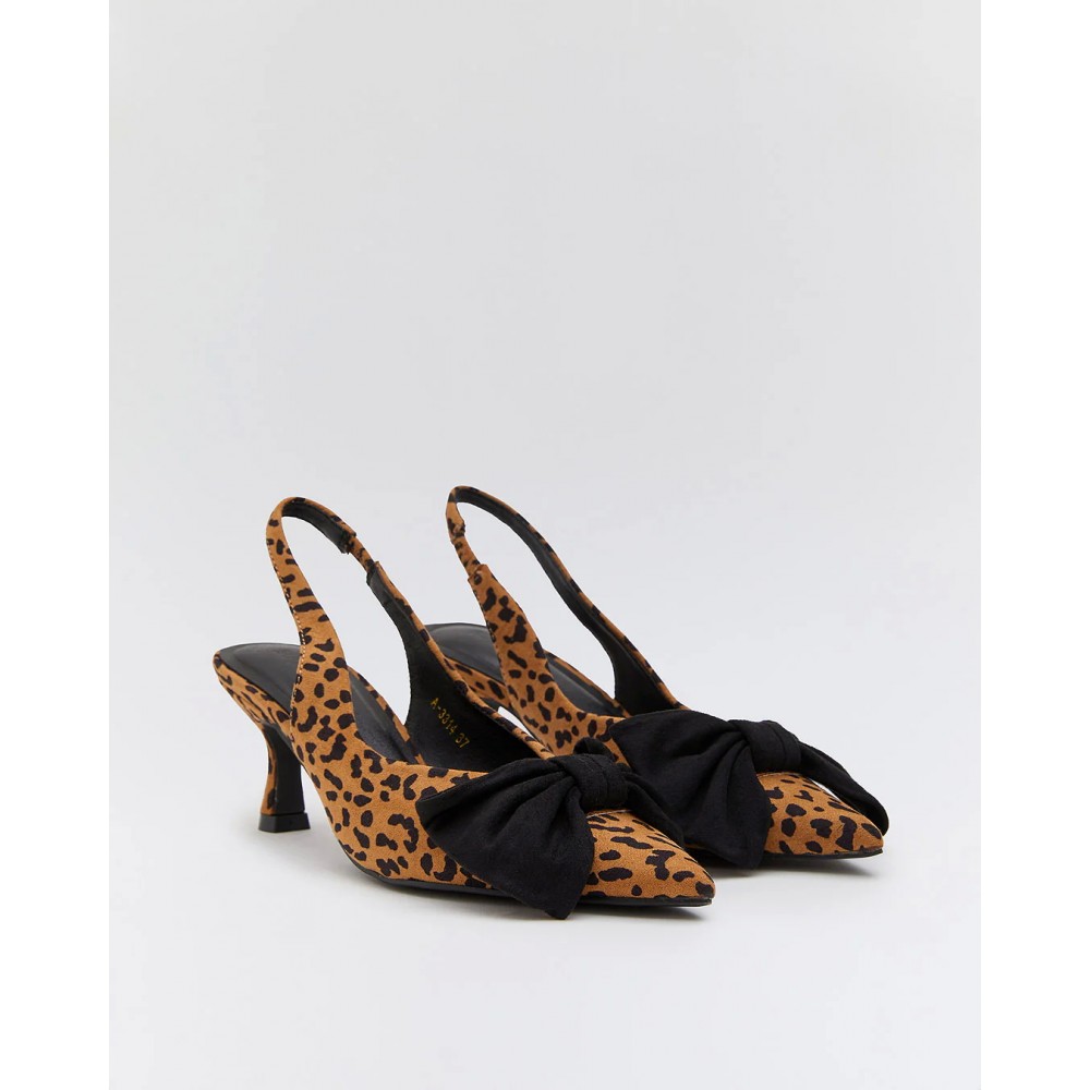 STILETTO DESTALONADO LAZO LEOPARDO