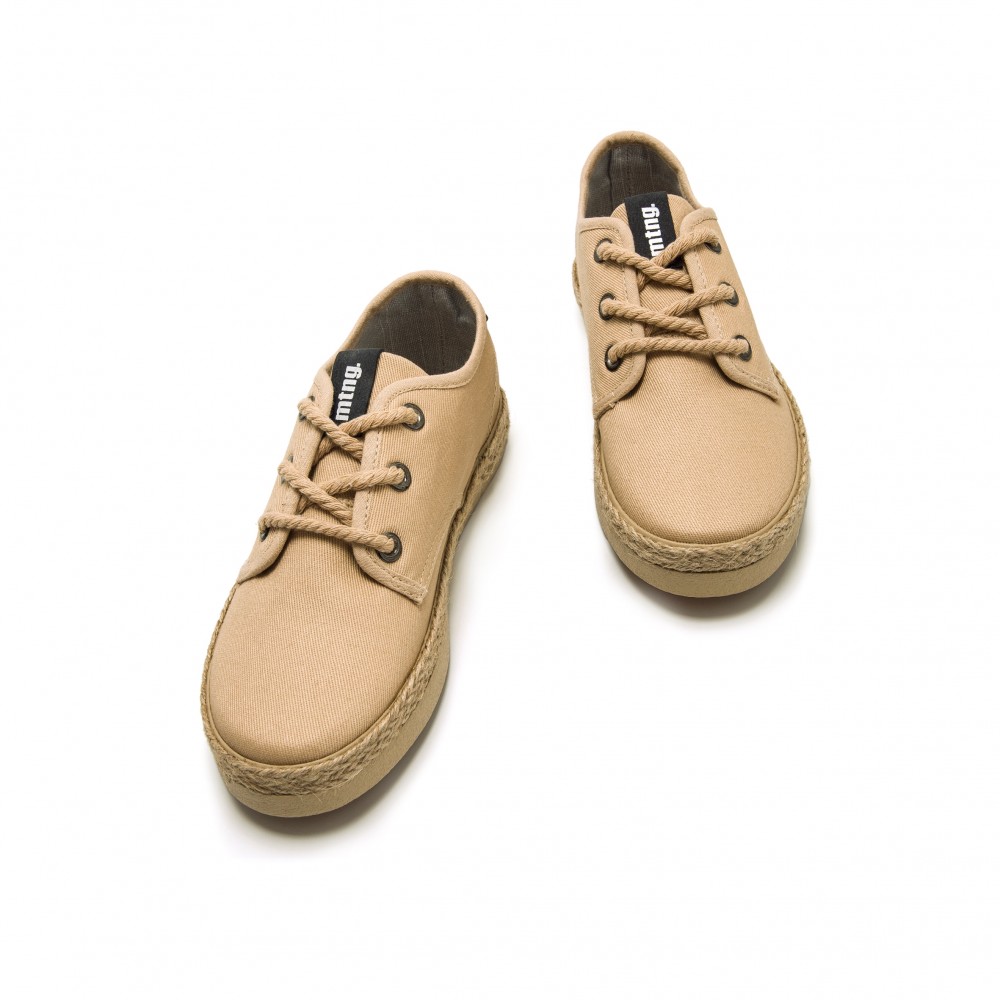 BLUCHER PISO YUTE BEIGE