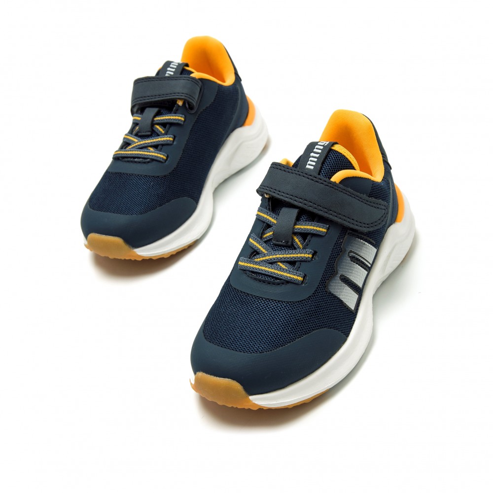 DEPORTIVO ELASTICO Y VELCRO MARINO