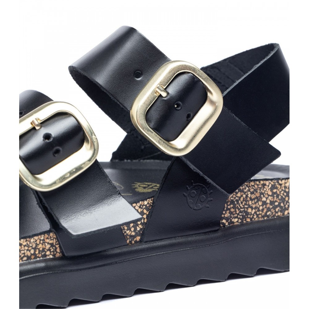 SANDALIA BIO DOS HEBILLAS NEGRO