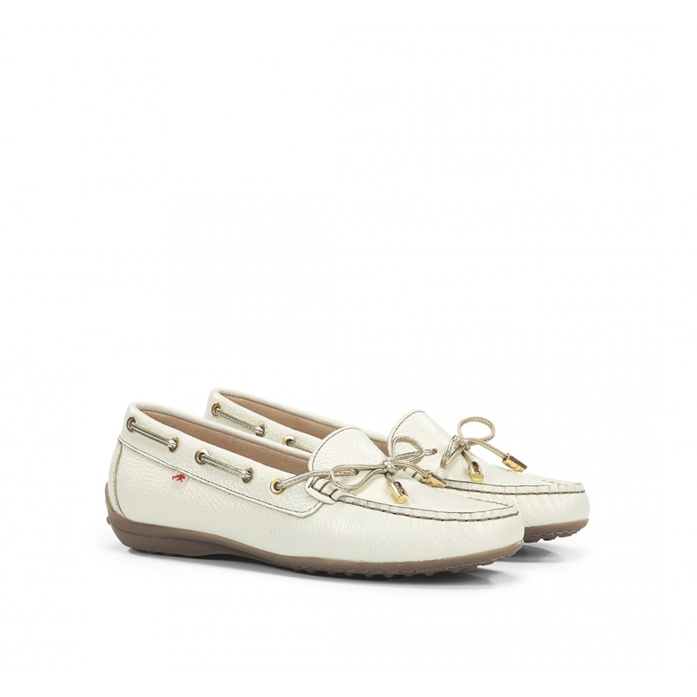 MOCASIN NAUTICO HIELO PLATINO