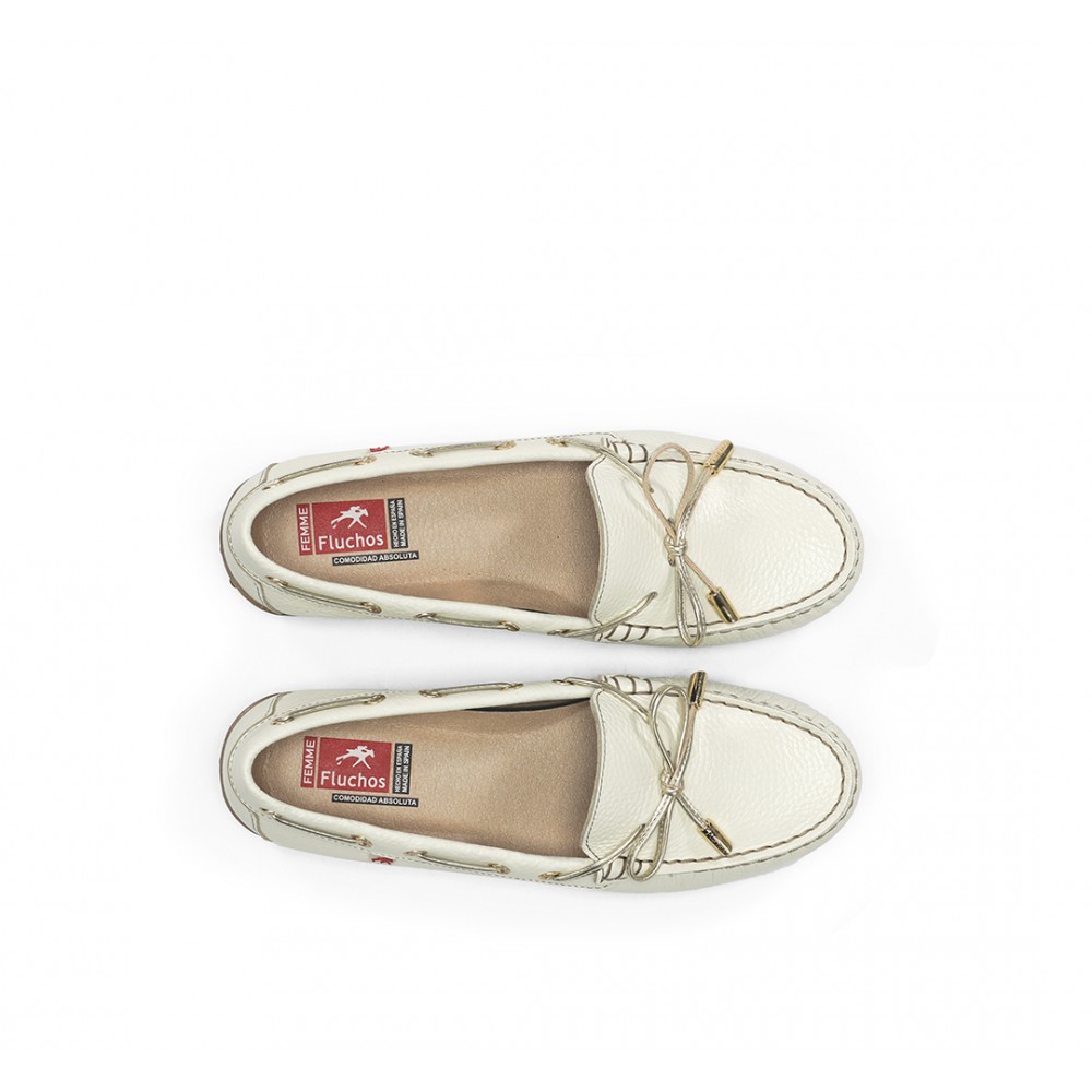 MOCASIN NAUTICO HIELO PLATINO