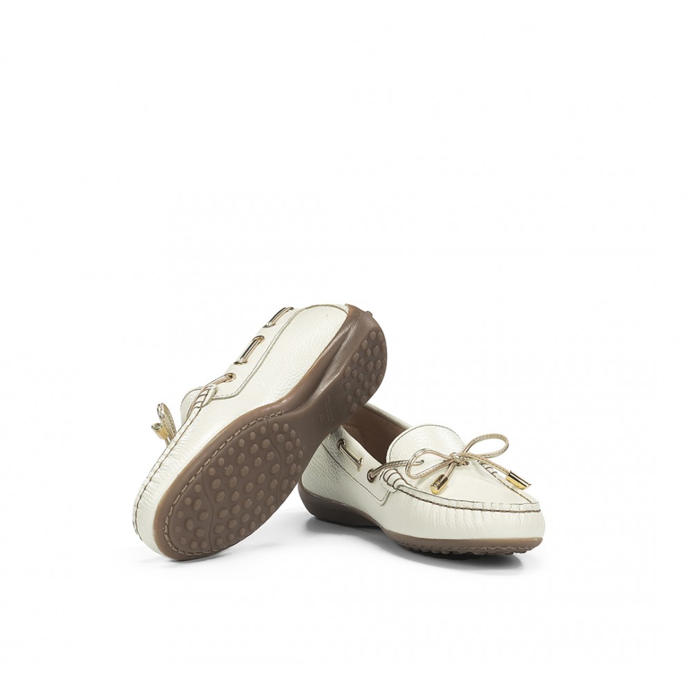 MOCASIN NAUTICO HIELO PLATINO