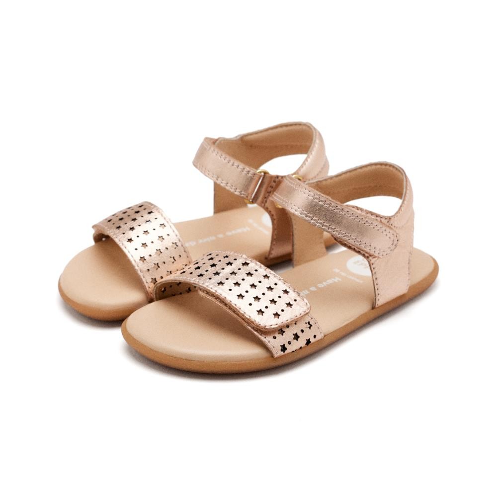 SANDALIA RESPETUOSA CALADA ORO ROSADO