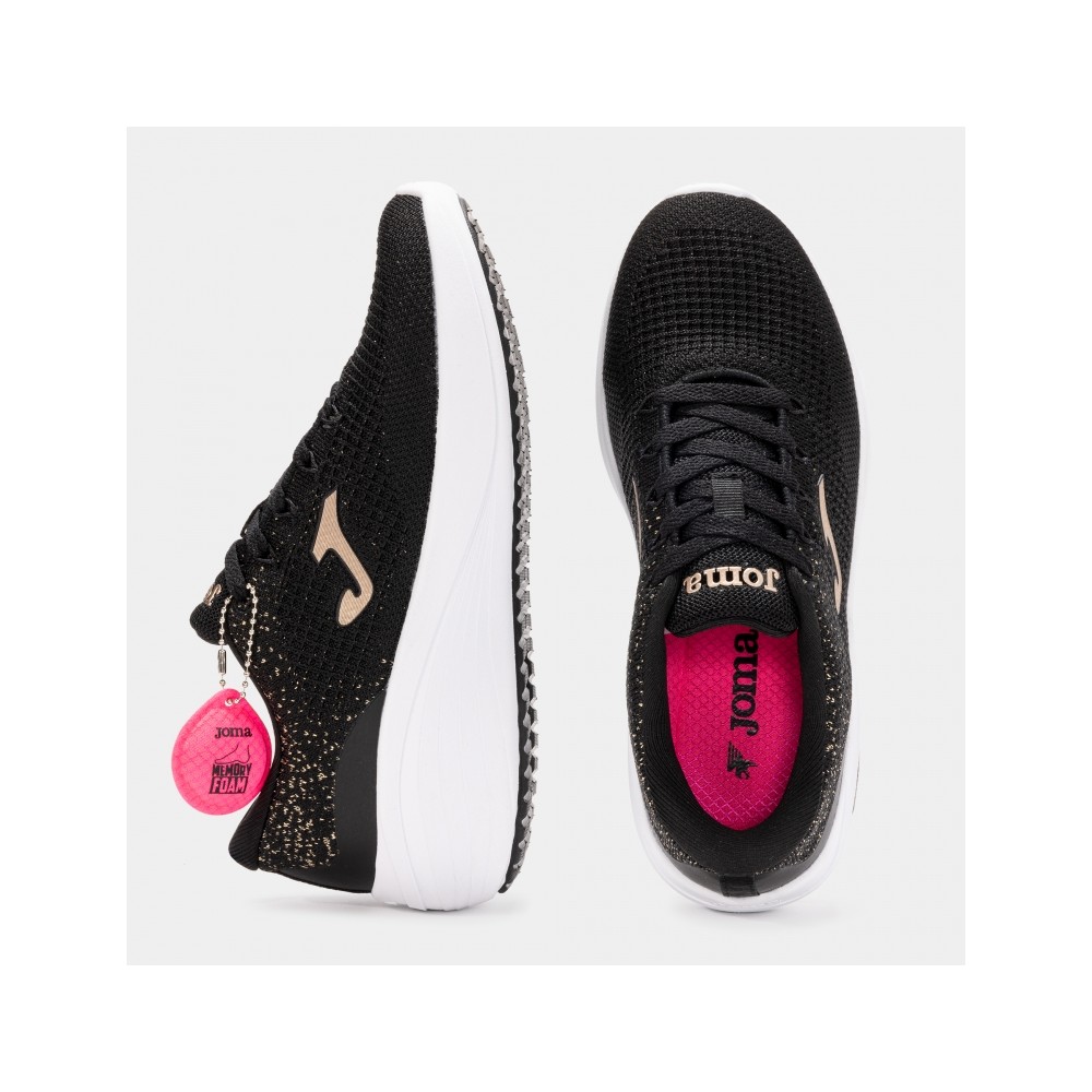 DEPORTIVO NEGRO PISO BLANCO