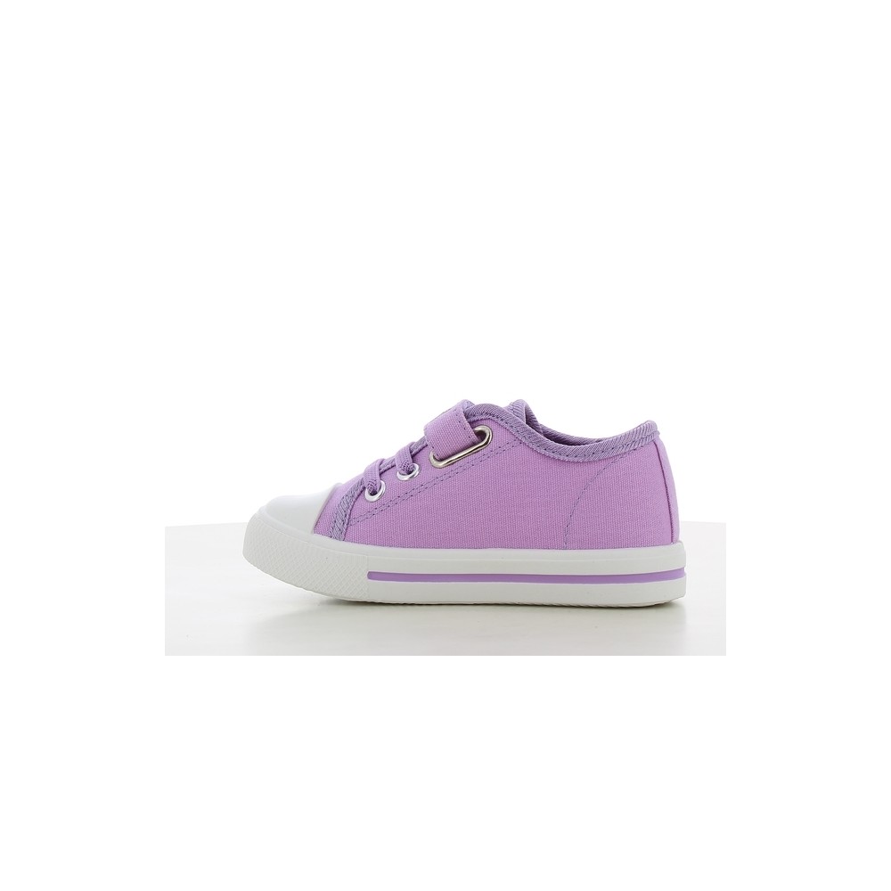 SNEAKERS ELASTICO Y VELCRO LILA
