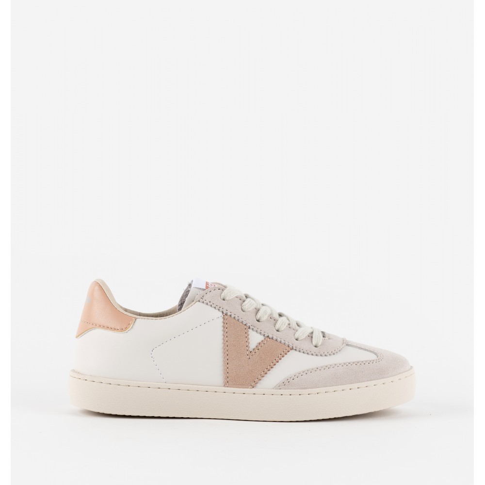 SNEAKERS "V" NAPA CUARZO