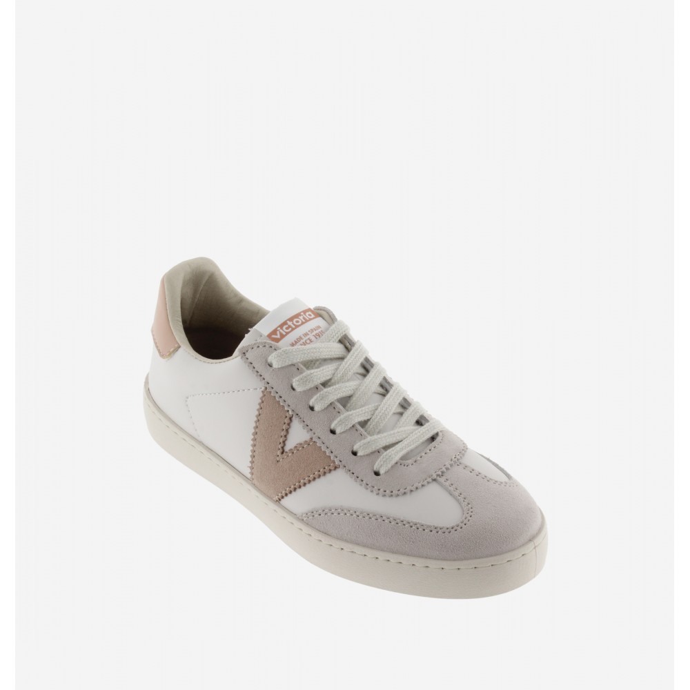 SNEAKERS "V" NAPA CUARZO