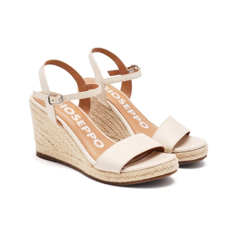 SANDALIA CUÑA YUTE OFF-WHITE