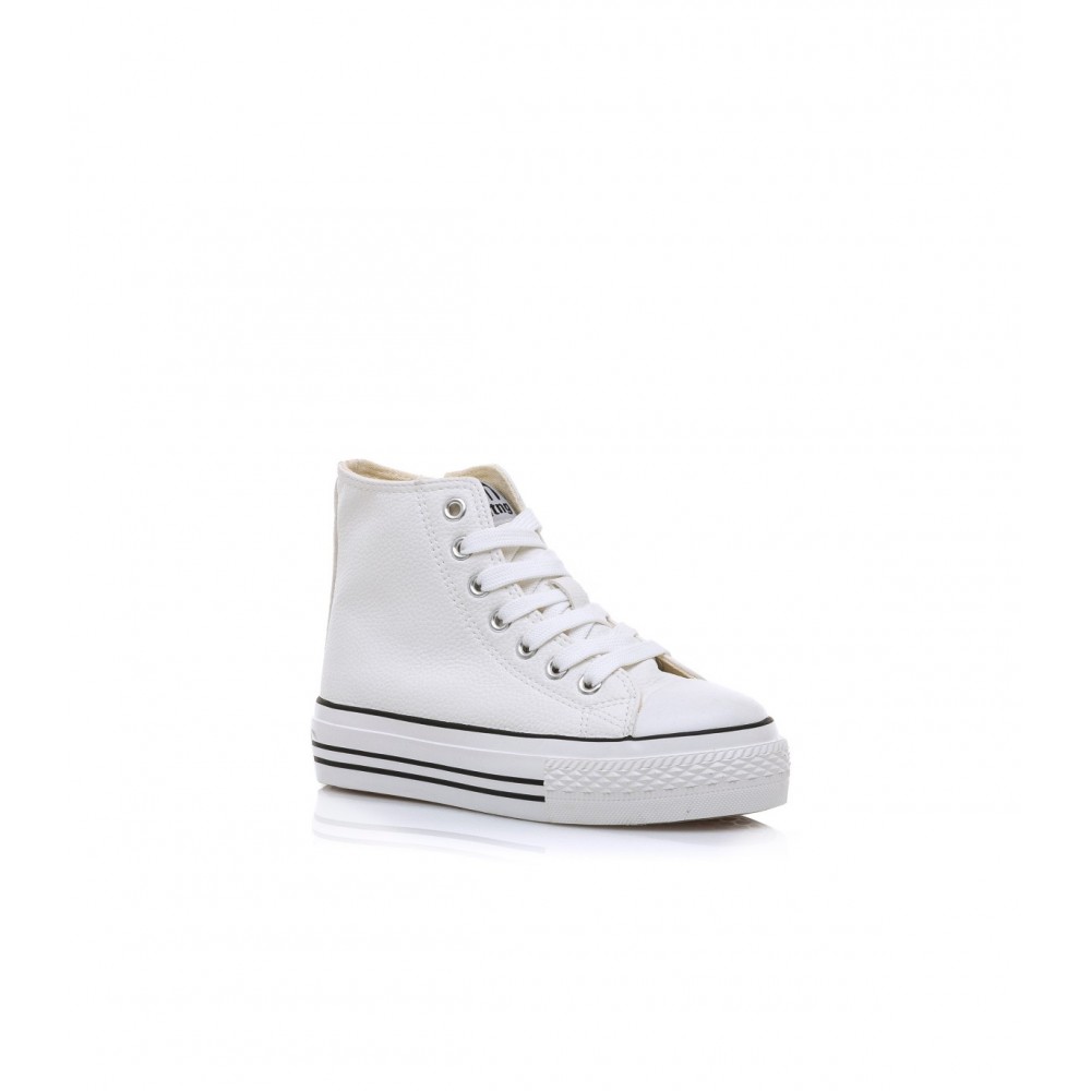 BOTA BASQUET DOBLE PISO BLANCO