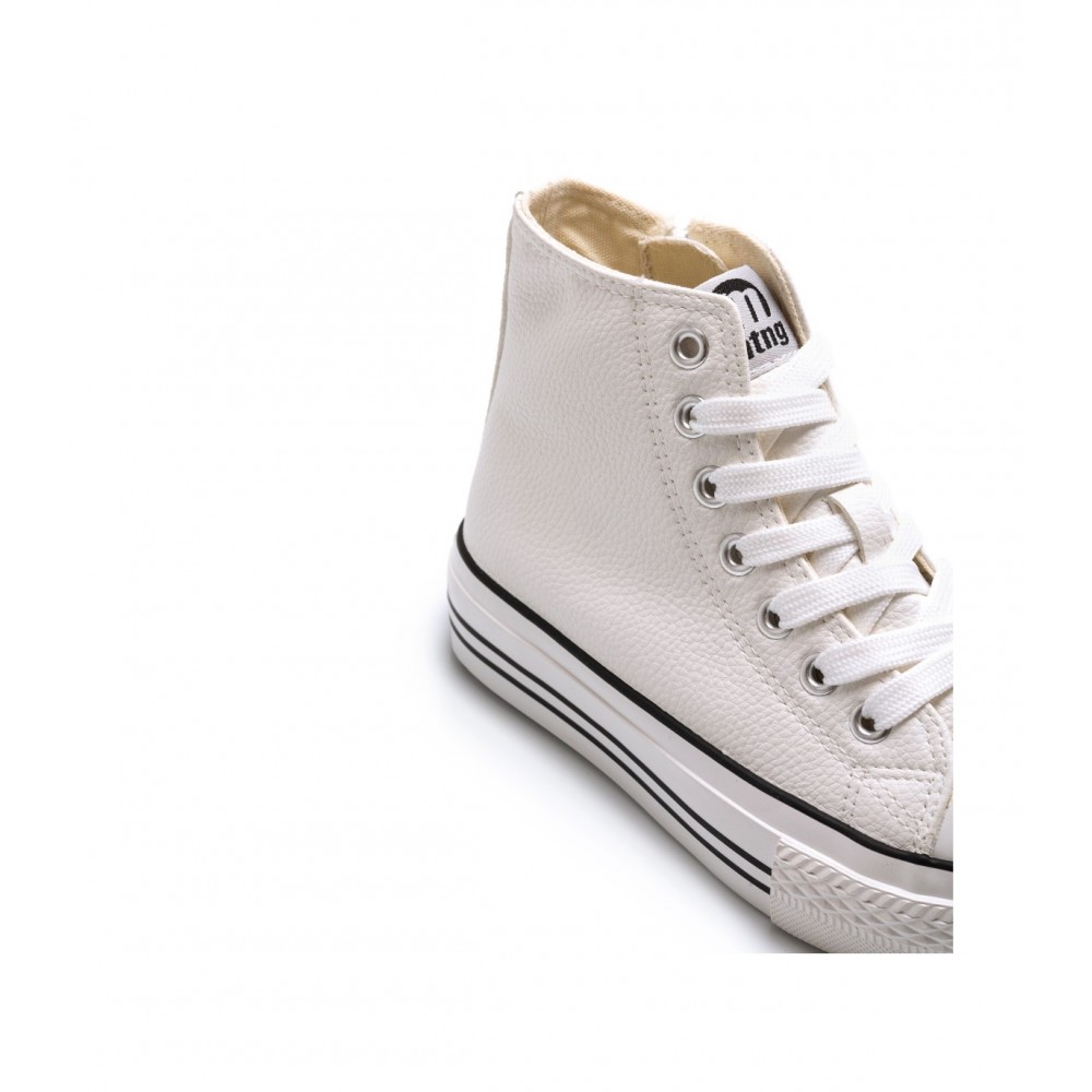 BOTA BASQUET DOBLE PISO BLANCO