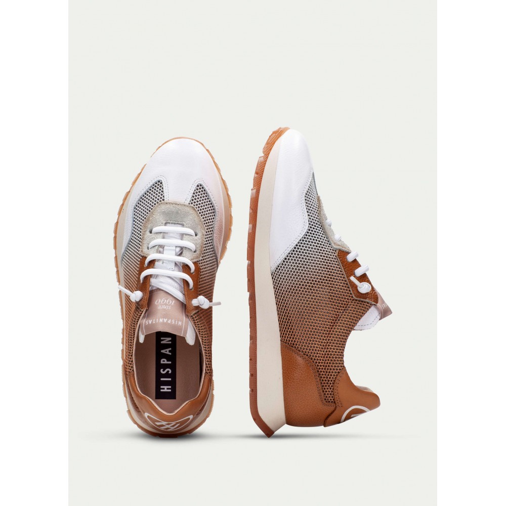 CASUAL SPORT WHITE/CUOIO/PANNA