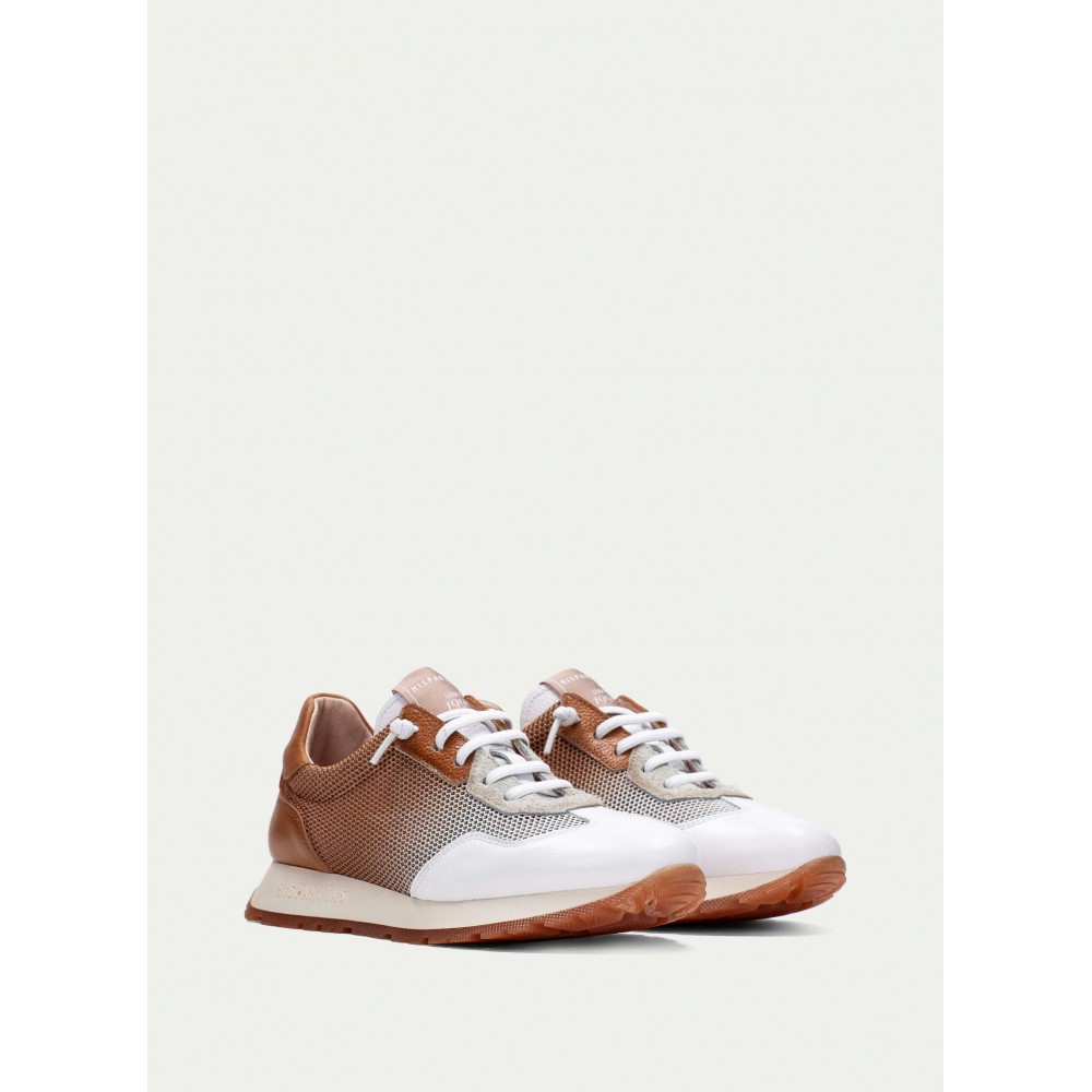CASUAL SPORT WHITE/CUOIO/PANNA