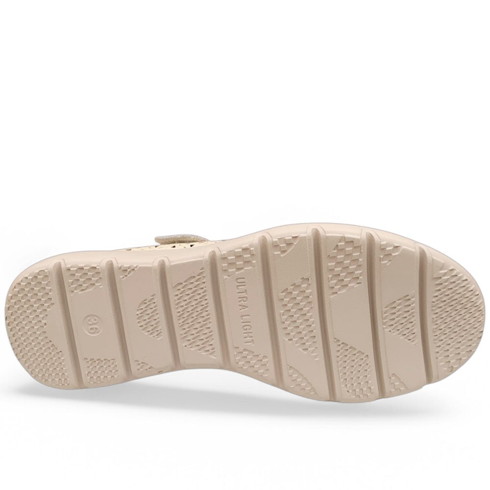 MERCEDES PICADA VELCRO BEIGE