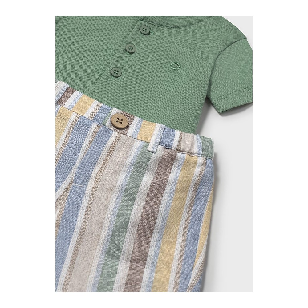 CONJUNTO PANTALON CORTO Y POLO BROCOLI