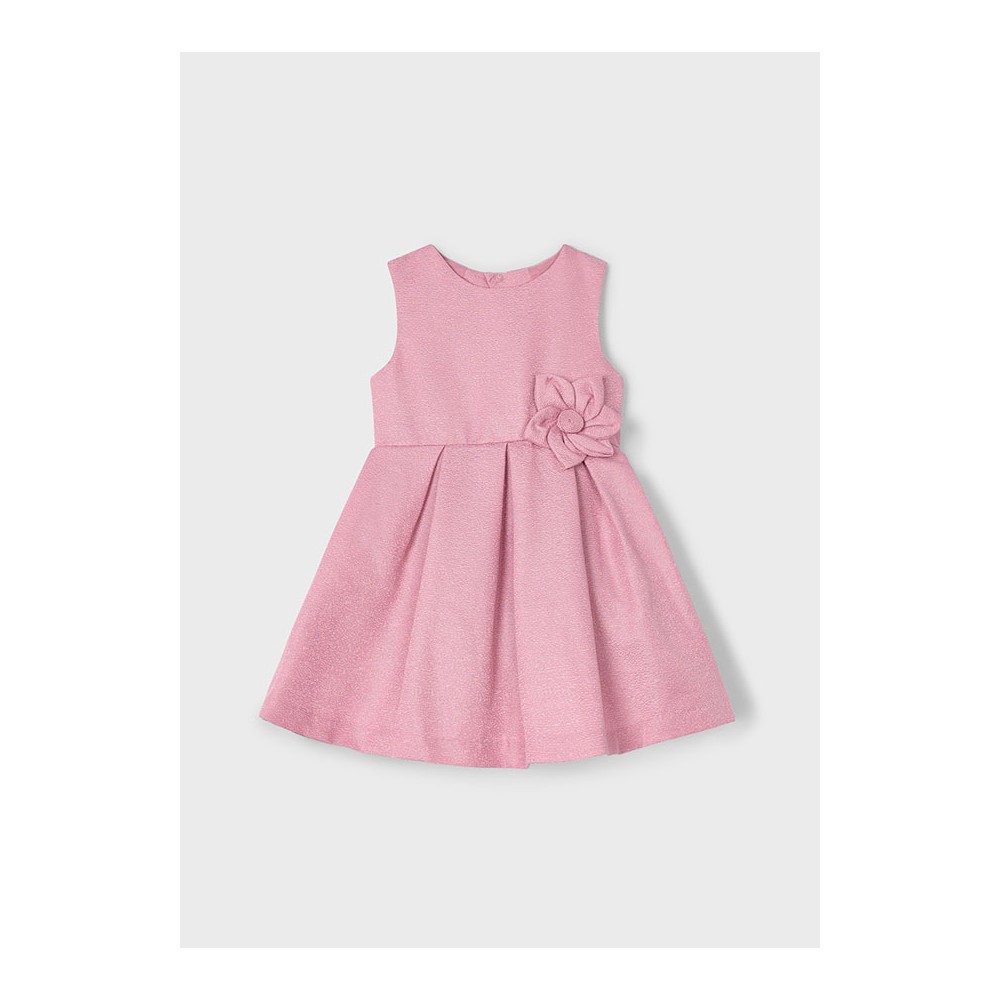 VESTIDO ESTRUCTURA BRILLO ROSADO