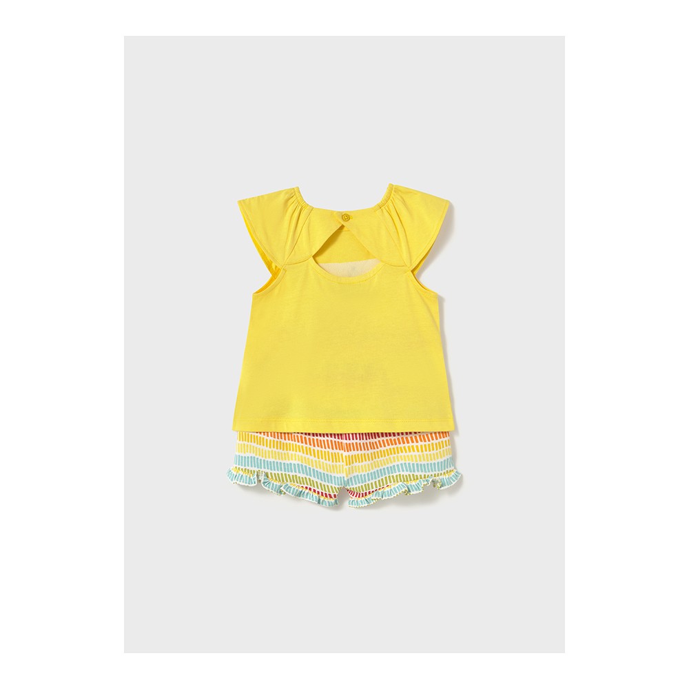 CONJUNTO SHORT ESTAMPADO AMARILLO