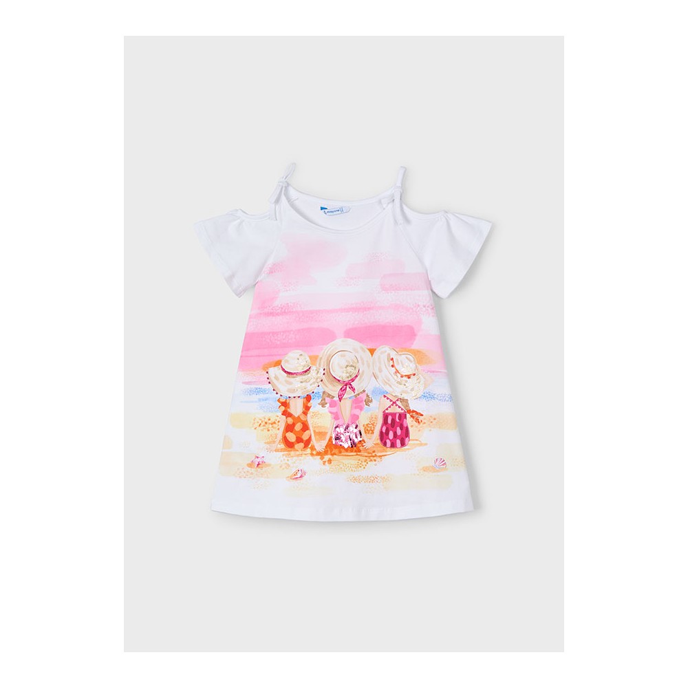 VESTIDO APLICACIONES BLANCO