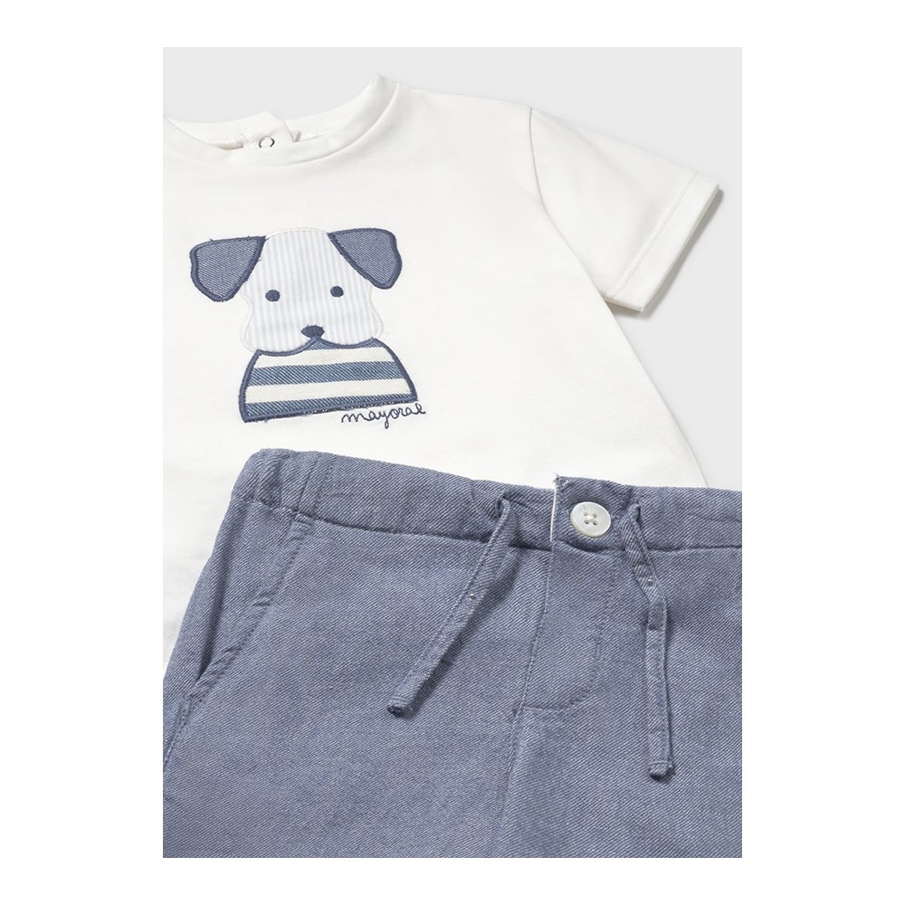 CONJUNTO BERMUDA APLIQUE REGATA