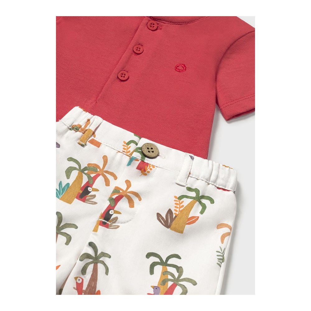 CONJUNTO PANTALON CORTO Y POLO POMELO