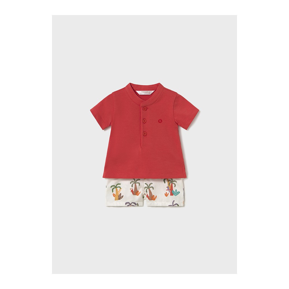 CONJUNTO PANTALON CORTO Y POLO POMELO
