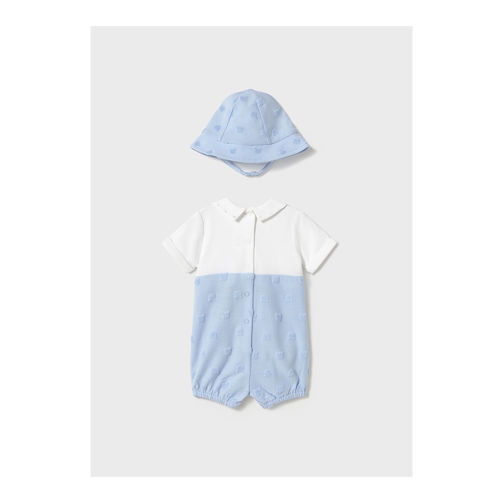 PELELE PETO Y GORRO CIELO