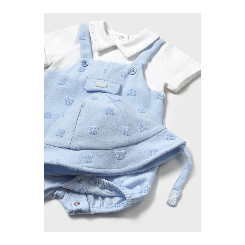 PELELE PETO Y GORRO CIELO