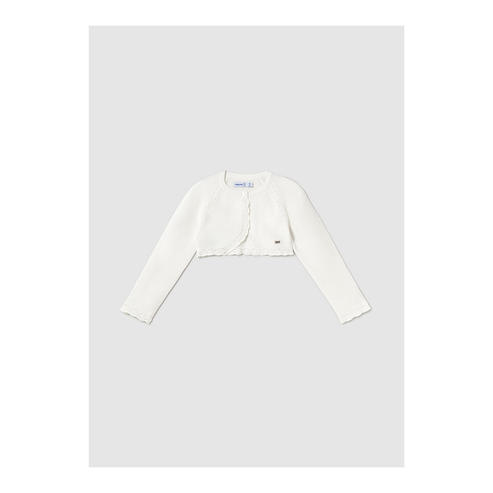 BOLERO TRICOT BASICO CRUDO