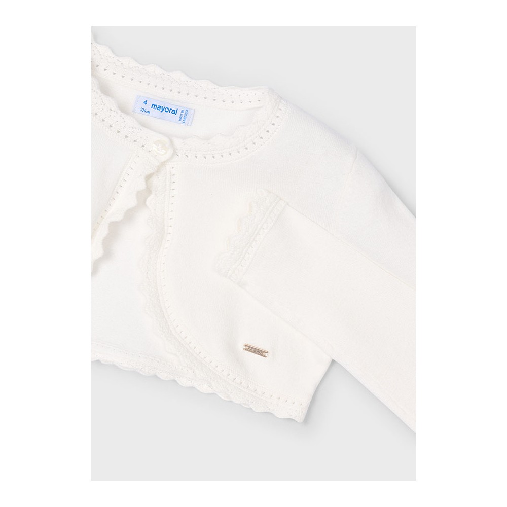 BOLERO TRICOT BASICO CRUDO