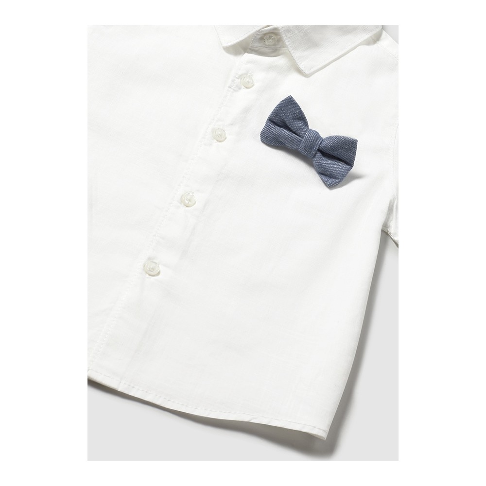 CONJUNTO BERMUDA VESTIR 3 PIEZAS AZUL