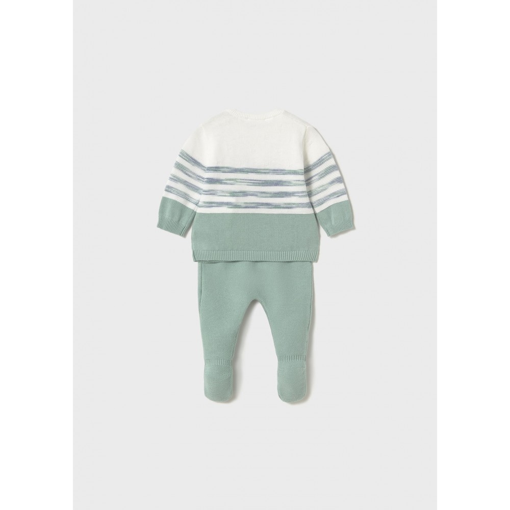 CONJUNTO POLAINA TRICOT MENTA