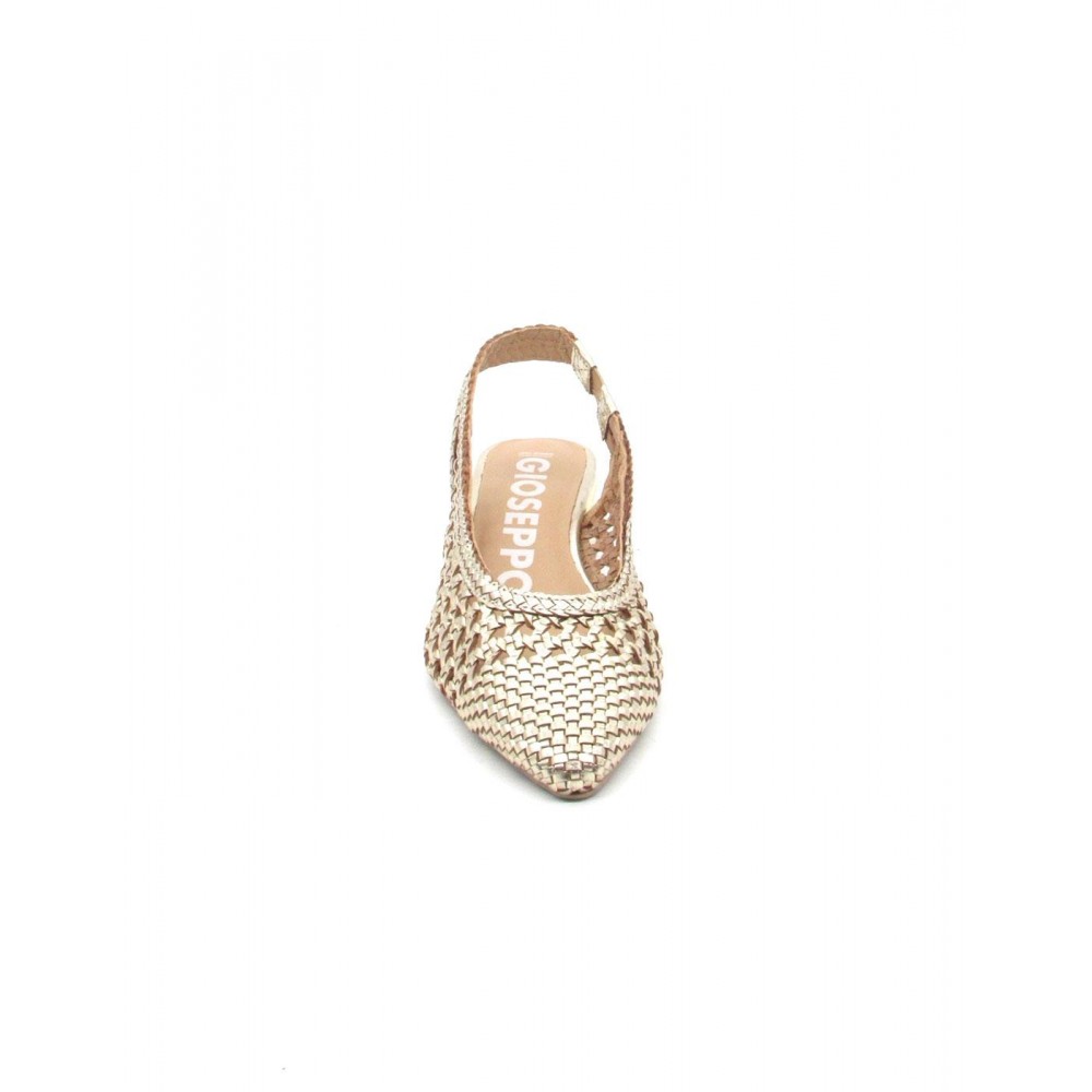 STILETTO DESTALONADO TRENZADO PLATINO