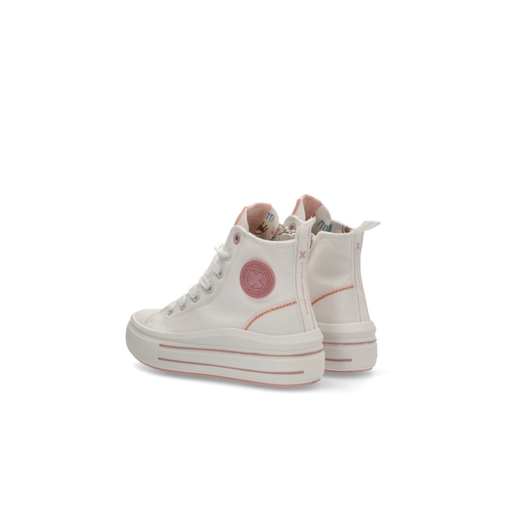 SNEAKERS BOTA LONA  NUDE