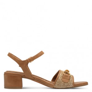 SANDALIA PALA TEXTIL COÑAC