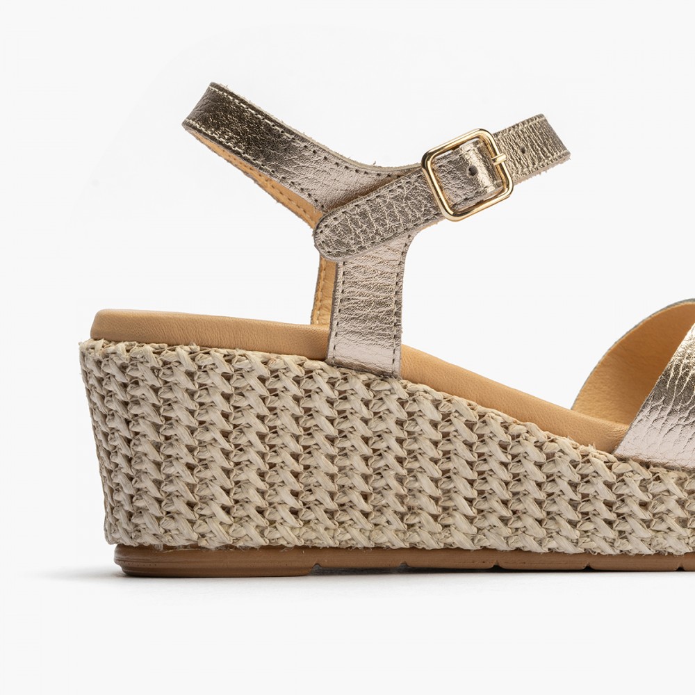 SANDALIA PALA TALON ORO