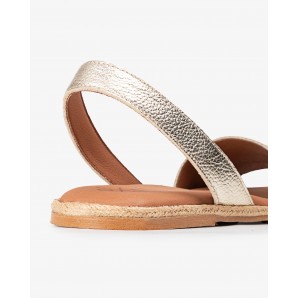 SANDALIA PISO YUTE FLECOS BEIG