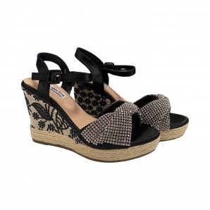 SANDALIA PLATAFORMA TAMARA NEGRO