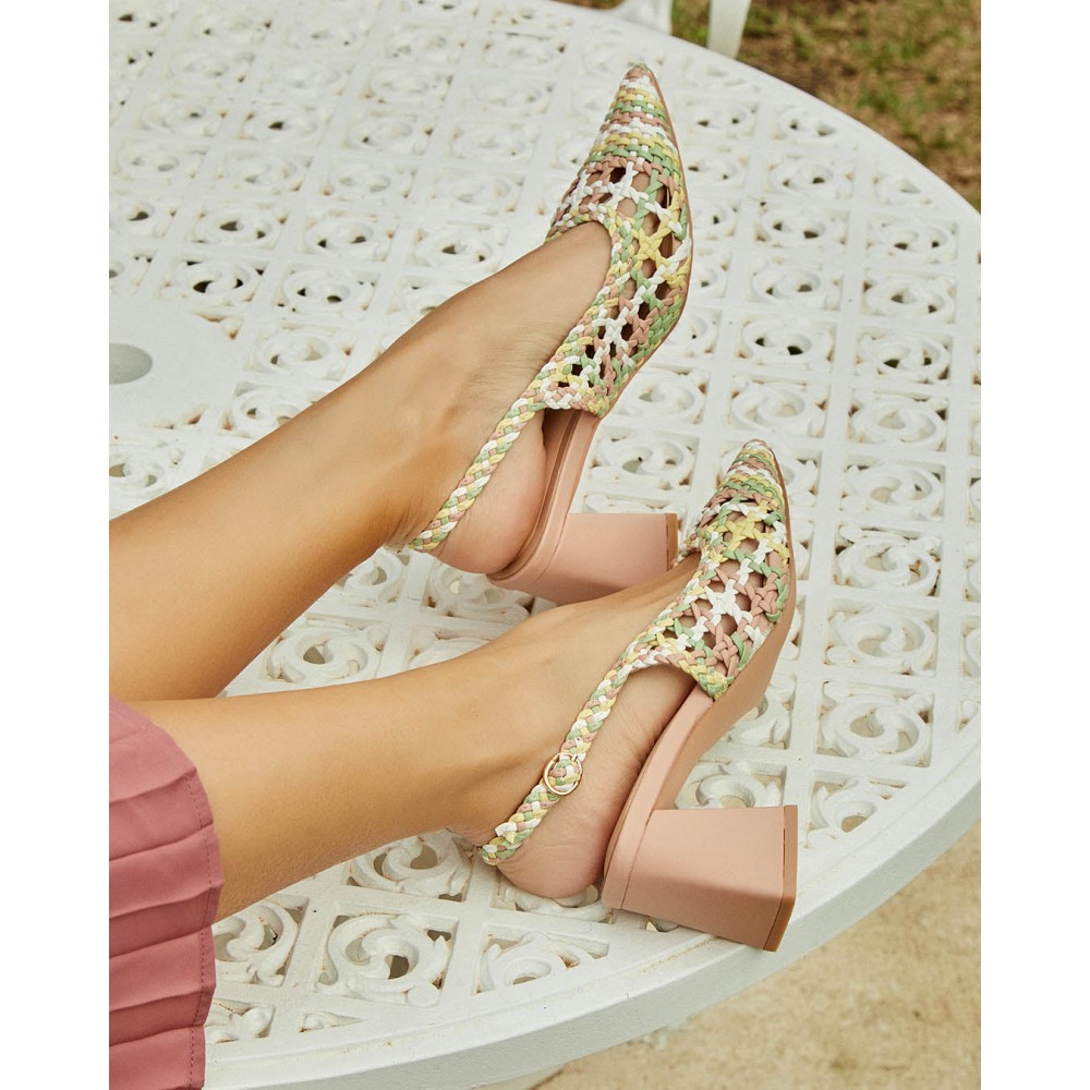 SALON DESTALONADO TRENZADO PINK