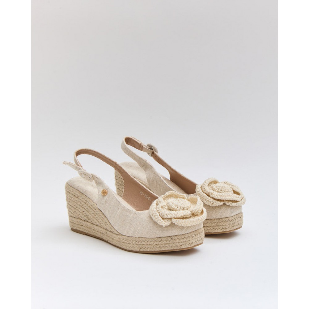 SALON DESTALONADO CUÑA YUTE BEIG