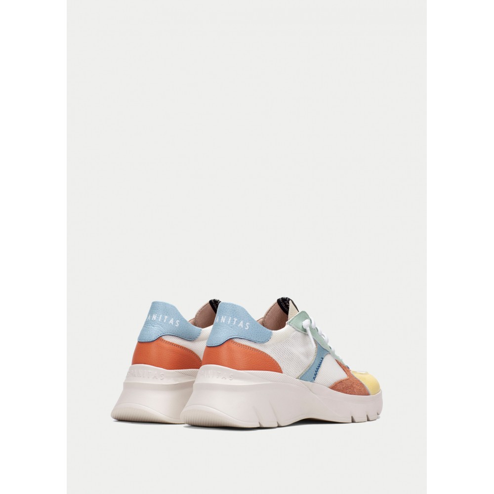 CASUAL SPORT BANANA/WHITE/CORAL/EUCALIPT