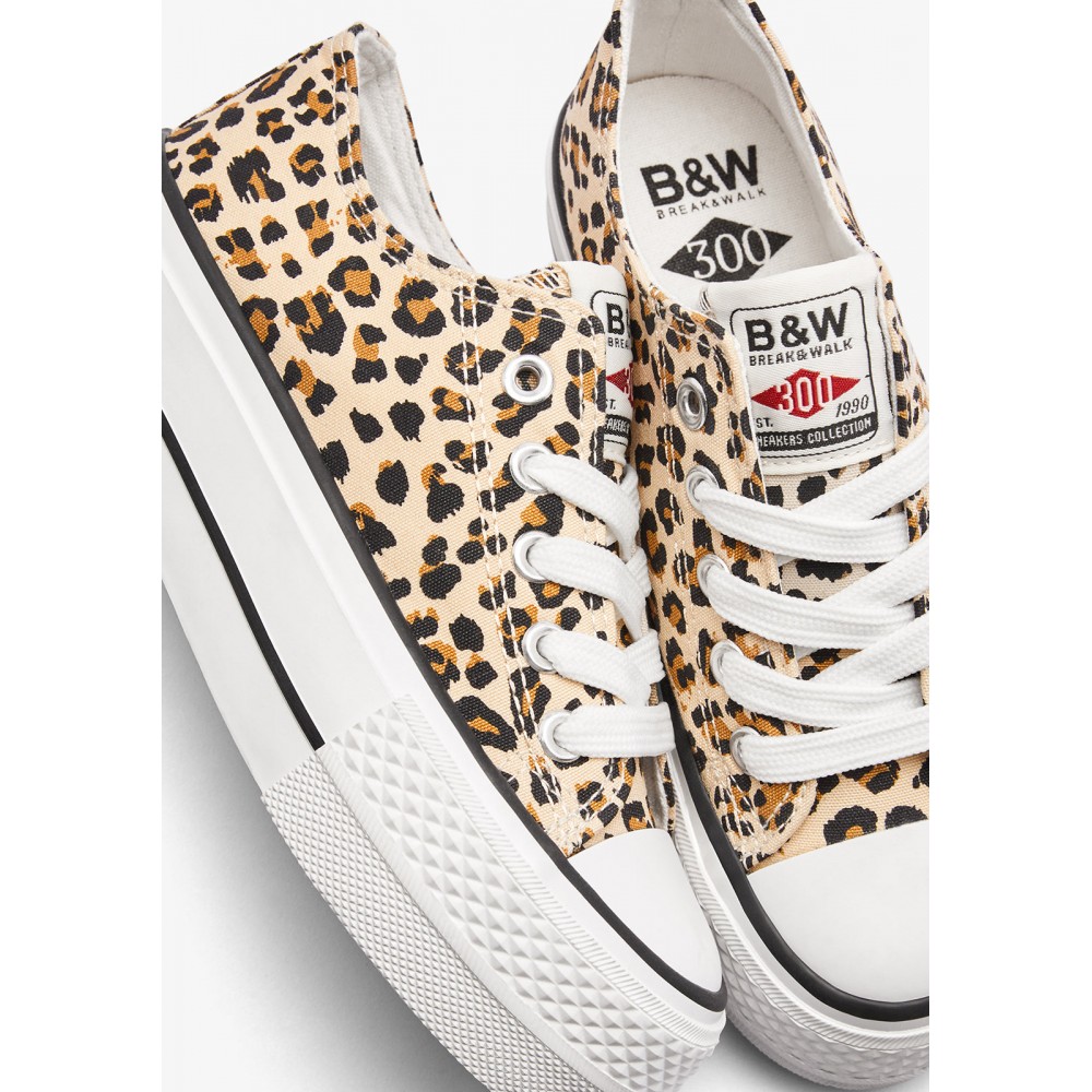 SNEAKERS DOBLE PISO LEOPARDO