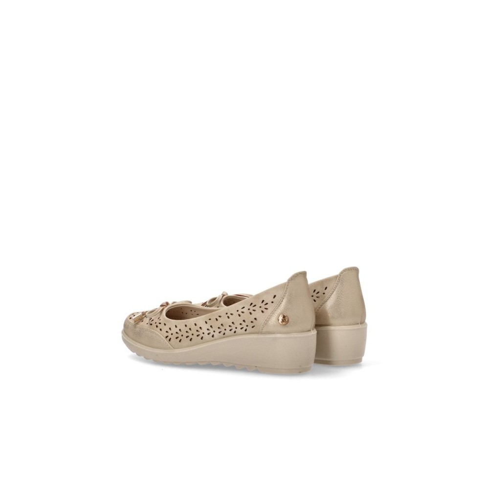 BAILARINA CUÑA PICADO PLATINO