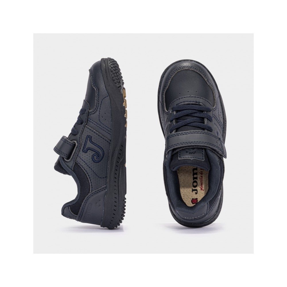 DEPORTIVO ELASTICO Y VELCRO MARINO