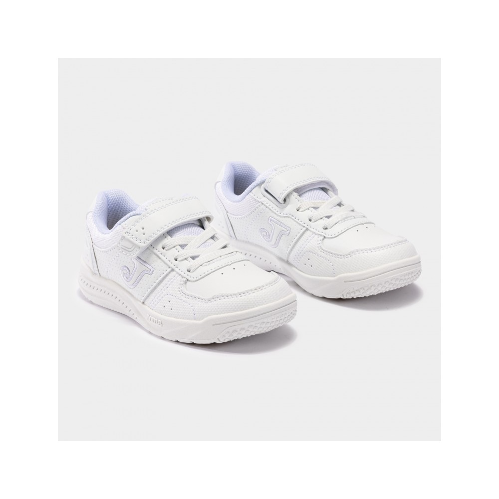 DEPORTIVO ELASTICO Y VELCRO BLANCO