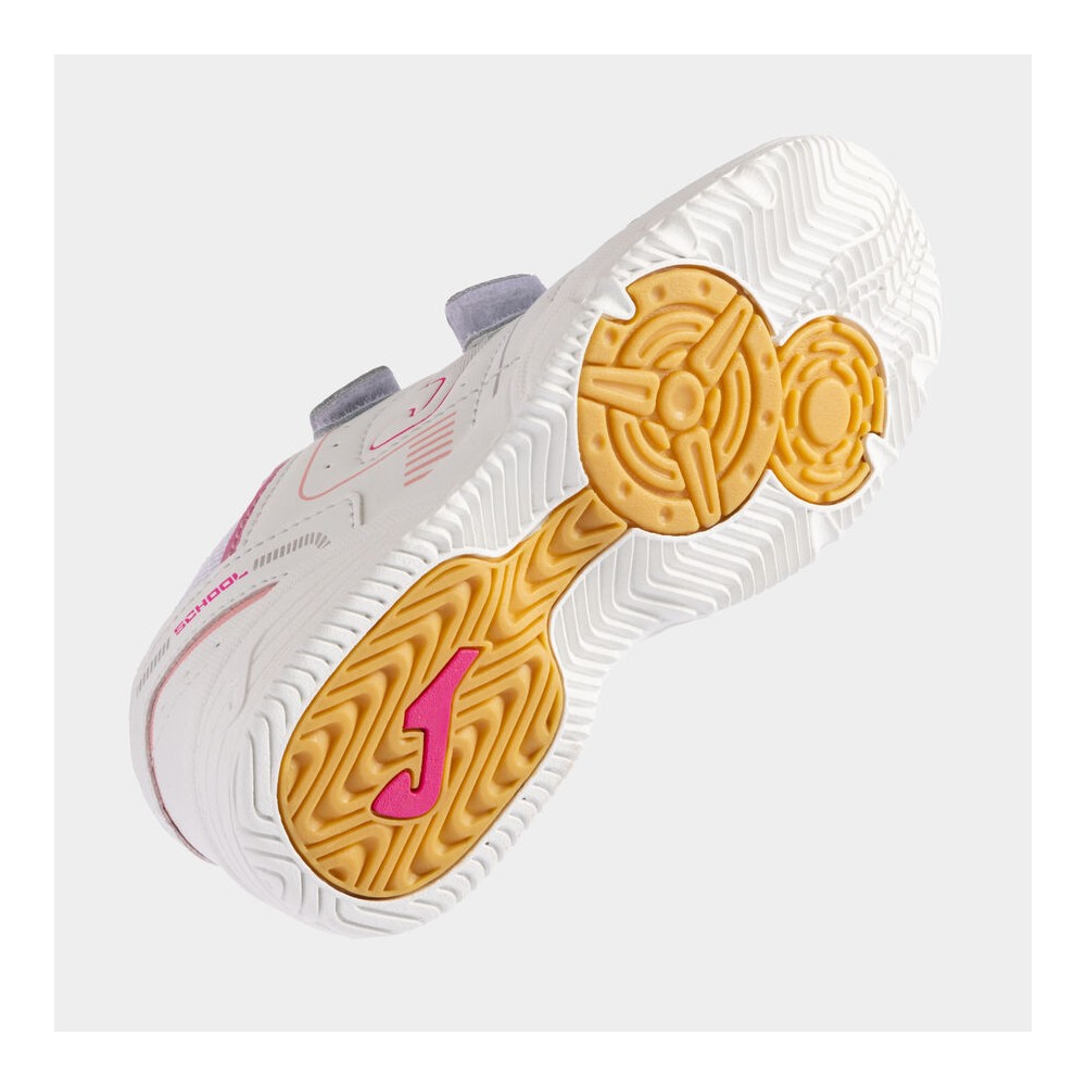 DEPORTIVO VELCRO BLANCO ROSA