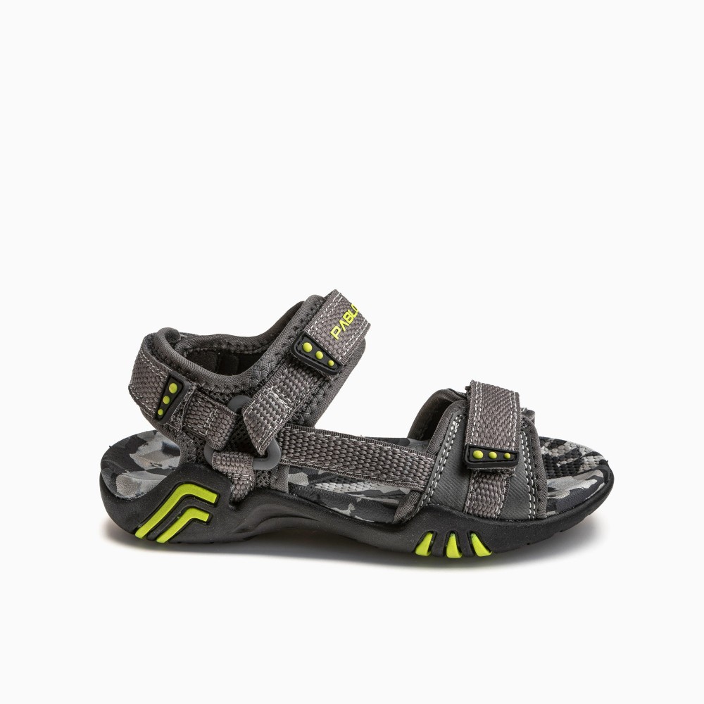 CALIFORNIA VELCROS GREY-NEON-YELLOW