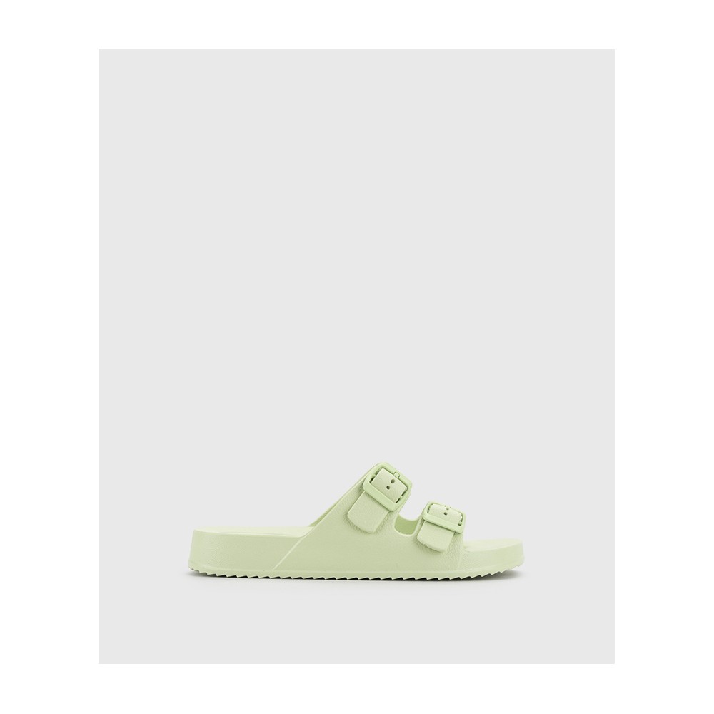 SANDALIA AGUA DOS HEBILLAS VERDE